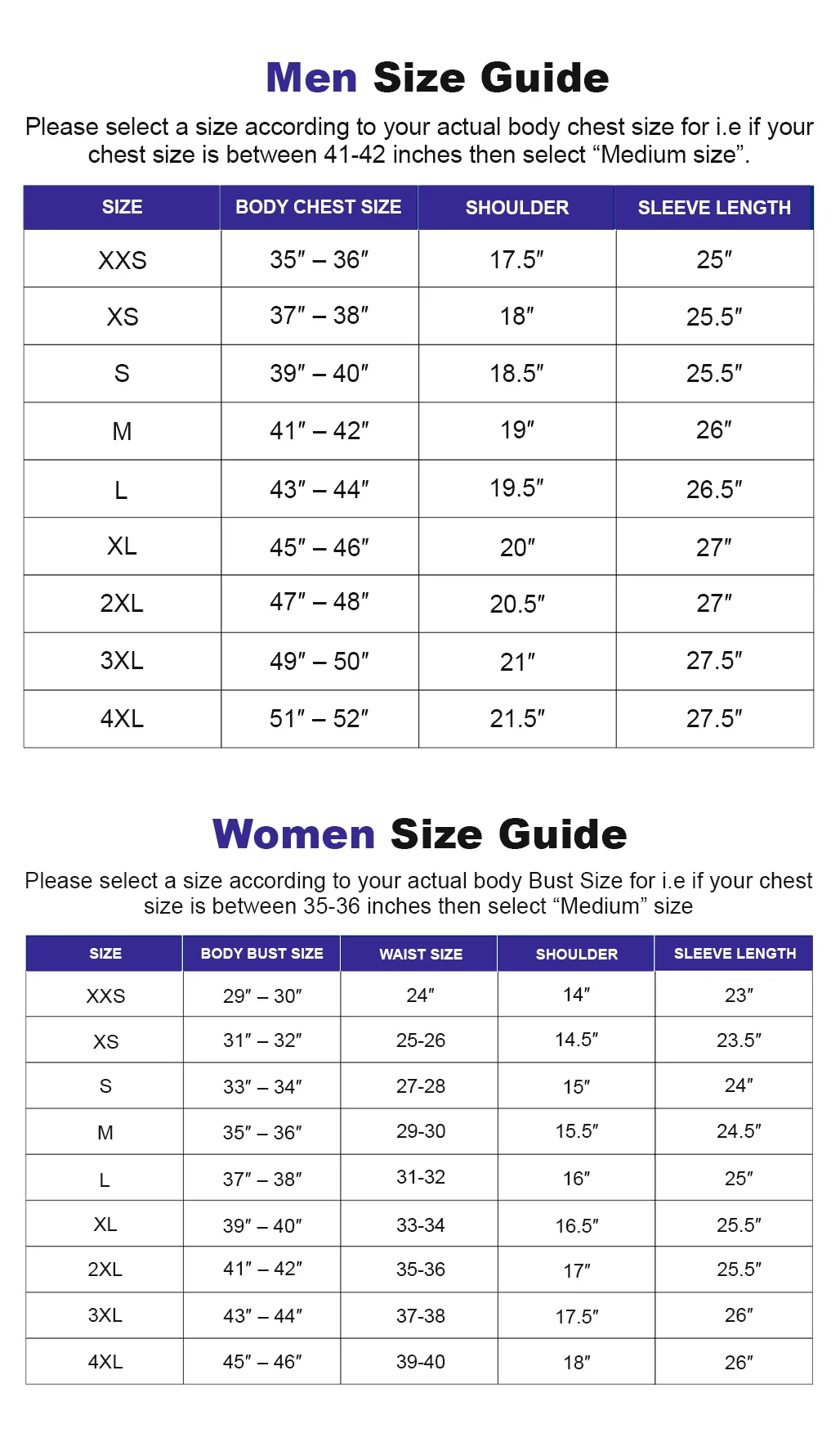 size-chart