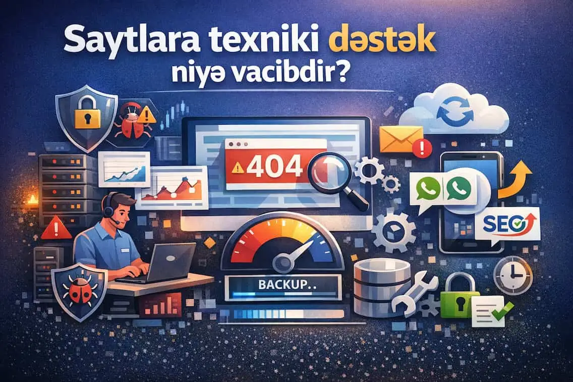 Saytın yavaş işləməsinin səbəbləri
