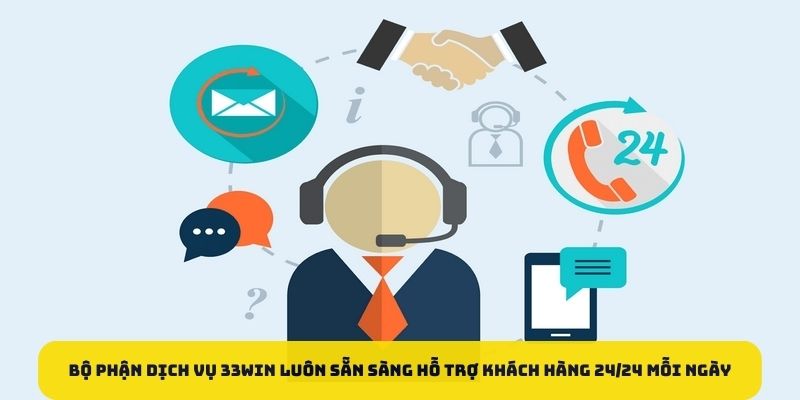 Bộ phận dịch vụ luôn sẵn sàng hỗ trợ khách hàng 24/24 mỗi ngày 