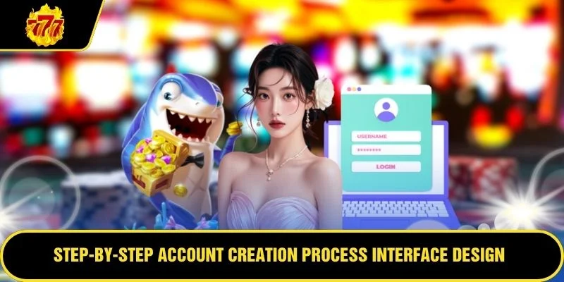 777G Login - Advanced Gaming Access Platform 5 Step-by-step account creation process interface design