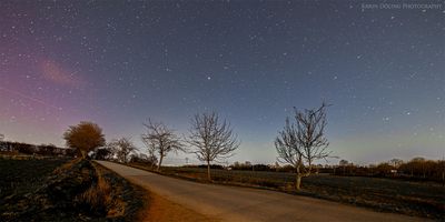 Nordlichter über dem Eidinghäuser Berg (keine Fotomontage!)