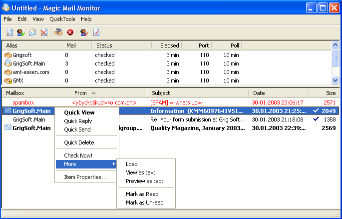 Magic Mail Monitor