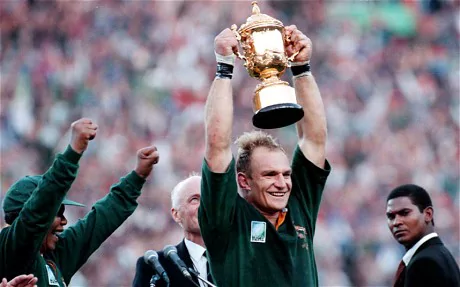 1995 Rugby World Cup Nelson Mandela seized the opportunity of the Rugby World Cup 1995