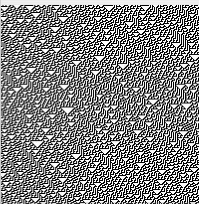 Asynchronous cellular automaton