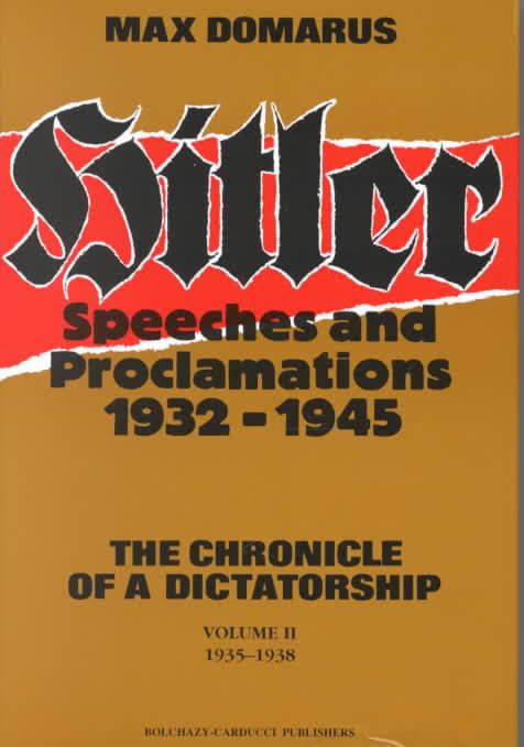 Hitler: Speeches and Proclamations t3gstaticcomimagesqtbnANd9GcRmefq6BKAgKRQLE