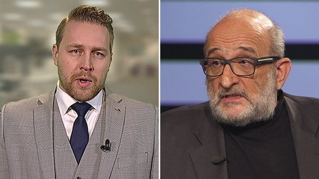 Jerzy Sarnecki Hetsig debatt mellan Mattias Karlsson och Jerzy Sarnecki i SVTs
