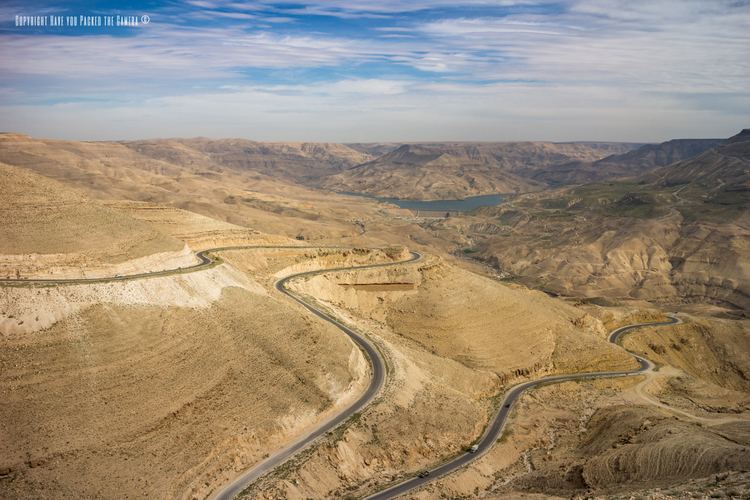 King's Highway (ancient) Driving through the Kings Highway in Jordan from Madaba to Kerak