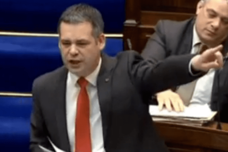 Pearse Doherty WATCH With the Dil chamber nearly empty Pearse Doherty lets rip