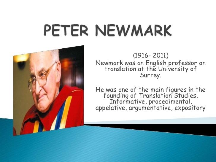 Peter Newmark Peter newmark