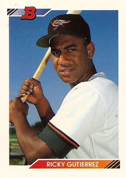 Ricky Gutiérrez Orioles Card quotOquot the Day Ricky Gutierrez 1992 Bowman 103
