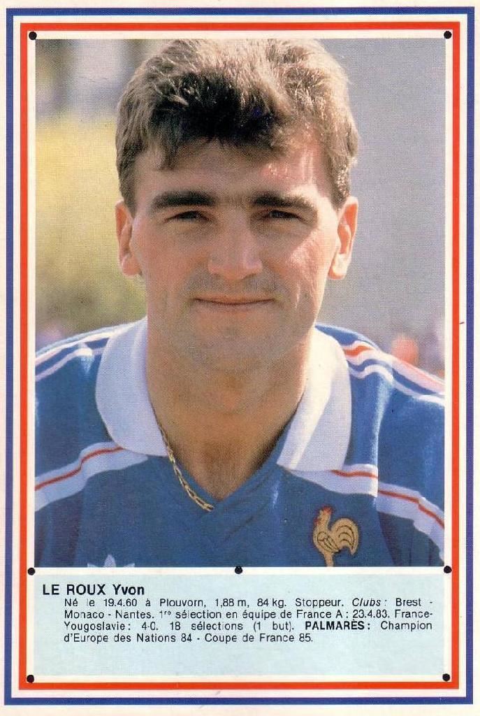 Yvon Le Roux Old School Panini Mexico 86 Yvon LE ROUX