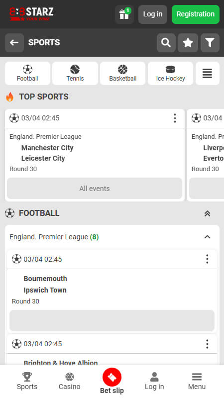 888Starz Sports Betting