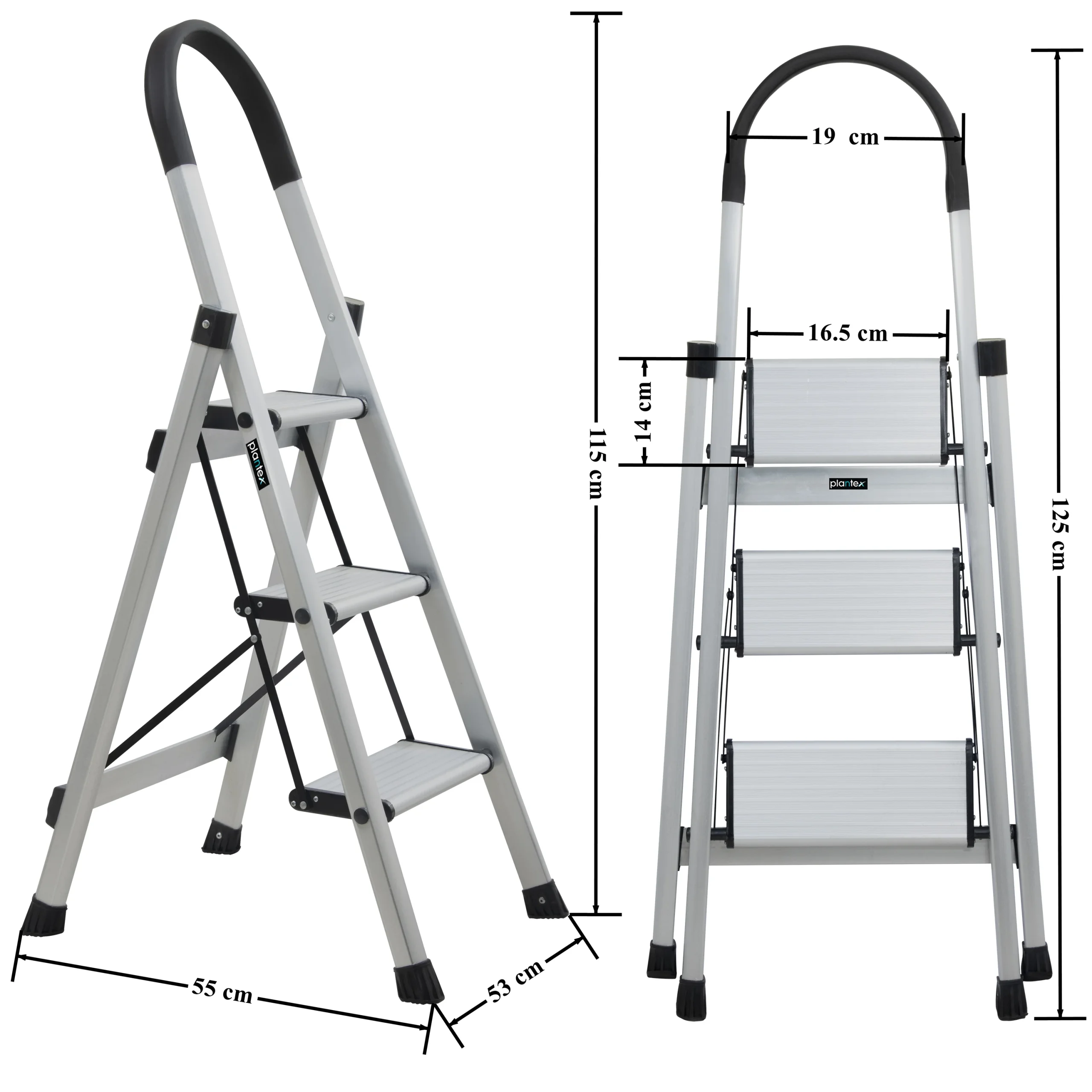 Aristo 3-step folding ladder