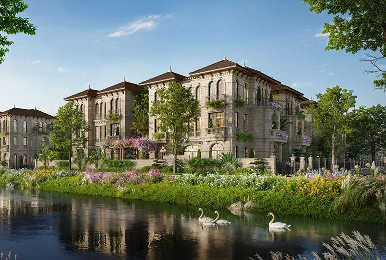 Phối cảnh biệt thự Đảo tại Alluvia City