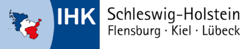 Logo der IHK Schleswig-Holsteins als Link zur Webseite