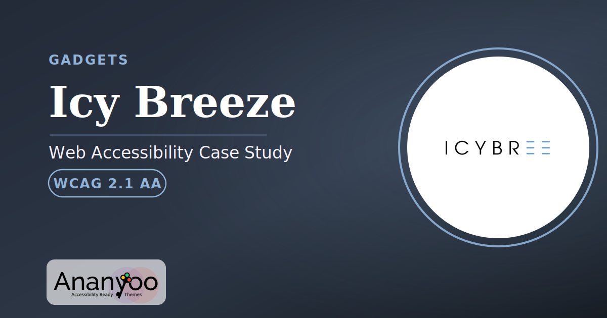 Icy Breeze Accessibility Audit – WCAG 2.1 AA remediation case study