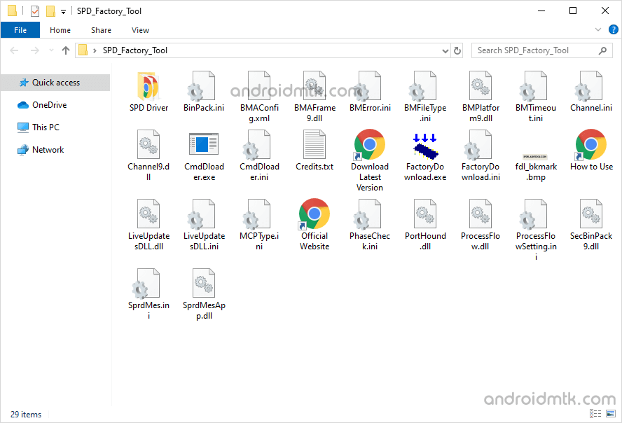 Factory Tool Files