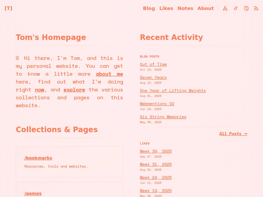 screenshot of ttntm.me