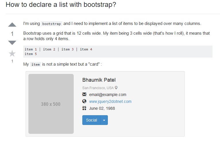 Bootstrap list problem