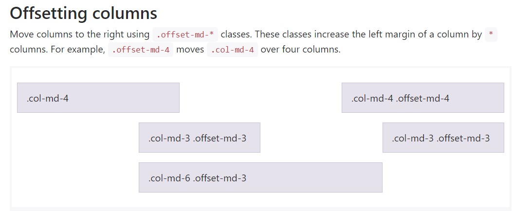 Bootstrap offset official records