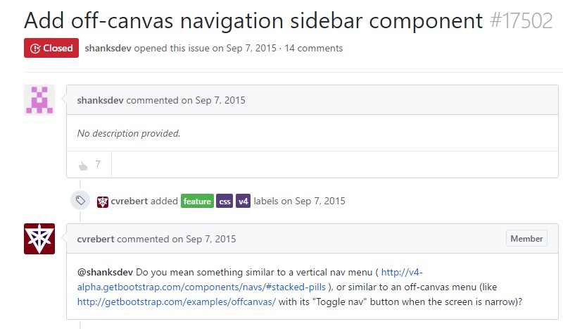  Add in off-canvas navigation sidebar ingredient