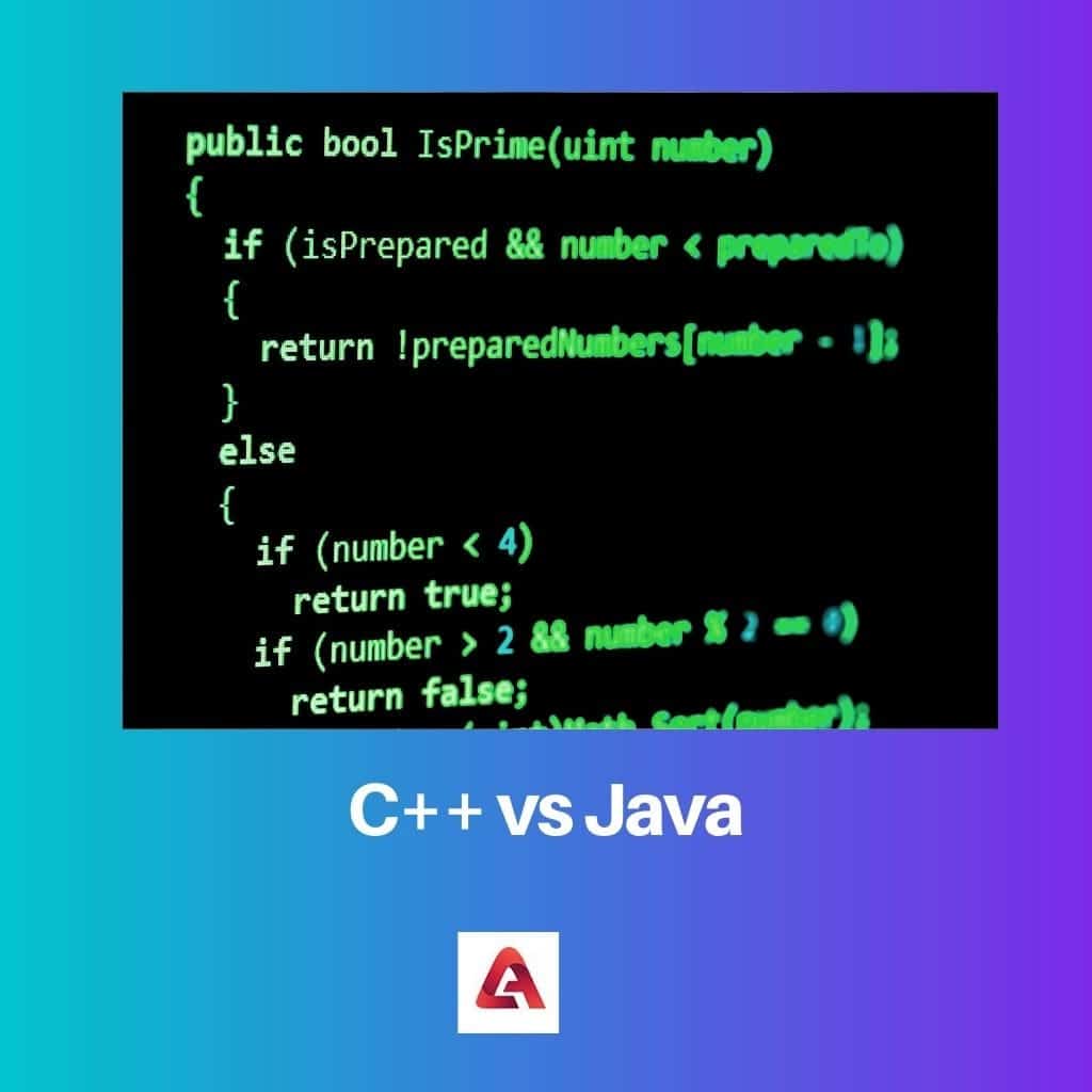 C vs Java