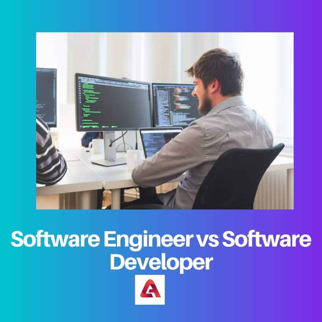 Software Engineer vs Software Developer