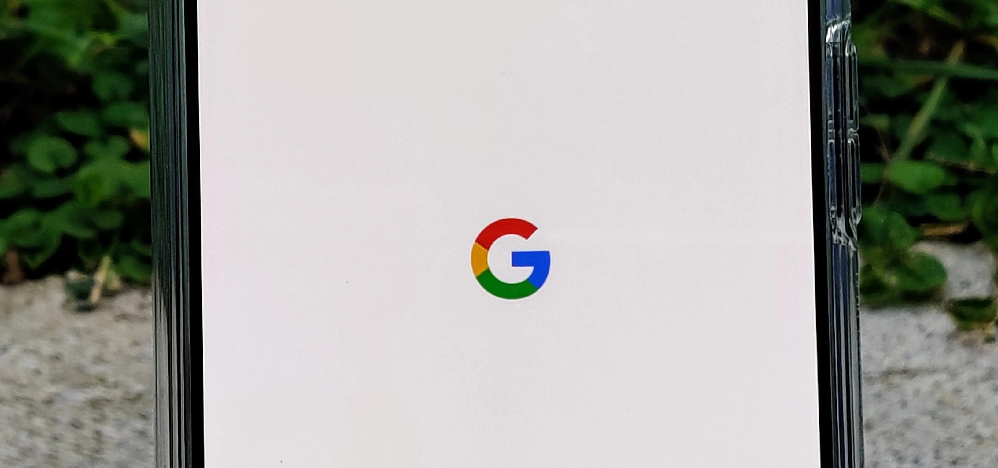 Google logo displayed on a smartphone screen.