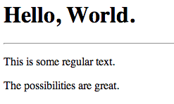 Sample CGI application