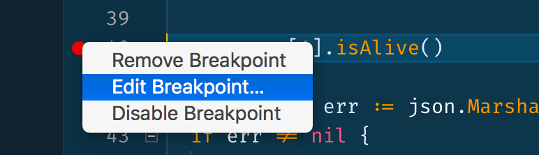 "Edit breakpoint…" menu option