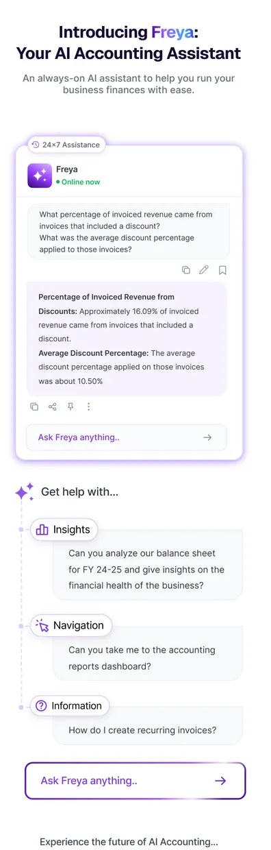 Freya - Refrens AI Accounting Assistant