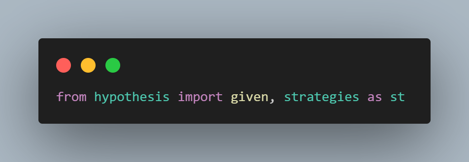 import the given decorator and strategies method import the given decorator and strategies method