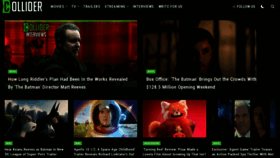 What Collider.com website looked like in 2022 (4 years ago)