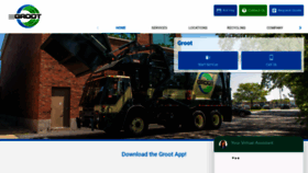 What Groot.com website looked like in 2021 (4 years ago)