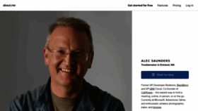 What Saunderslog.com website looked like in 2023 (2 years ago)