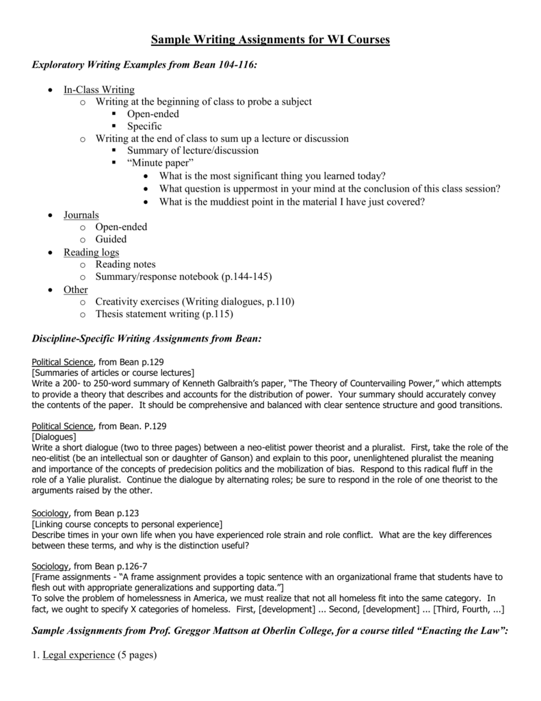 Academic Resources Samples