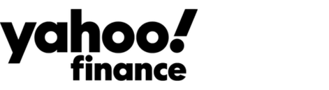 The Yahoo Finance logo with bold black text and an exclamation point on a white background.
