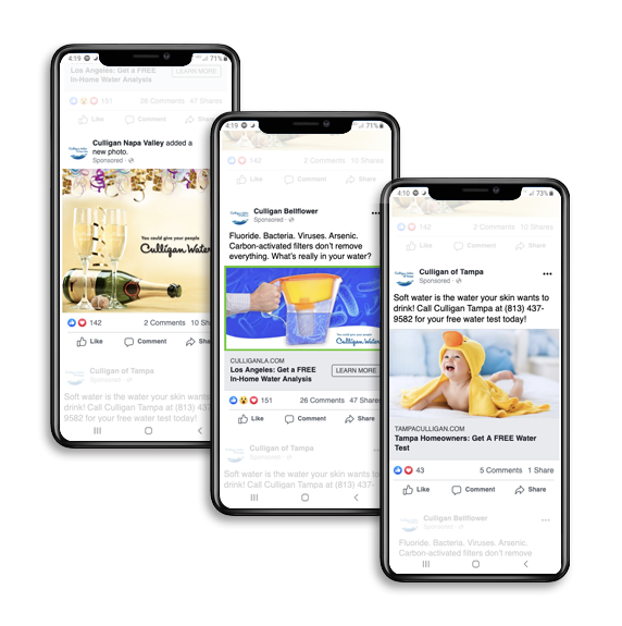 Culligan Water Facebook Ads Digital marketing