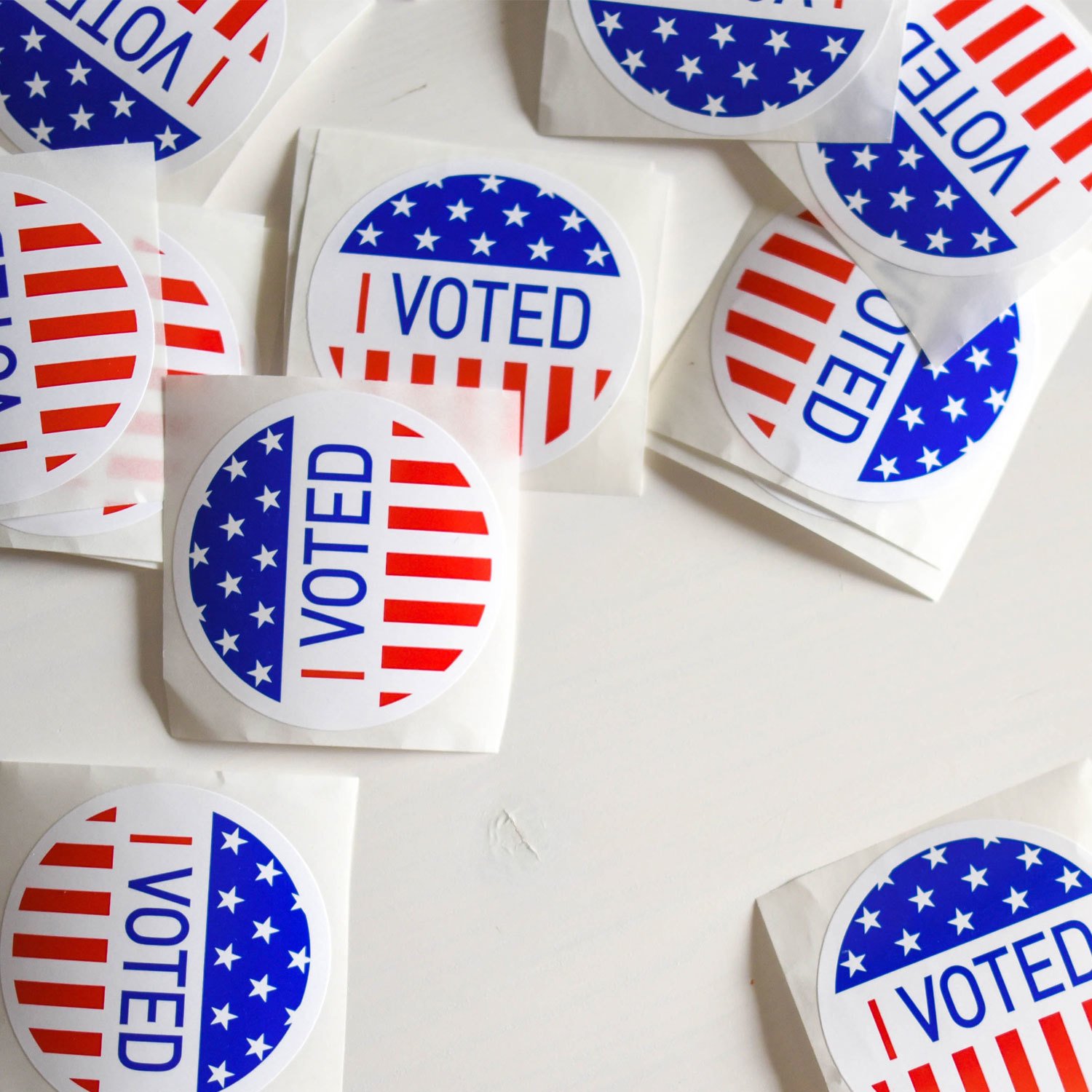 Voting stickers