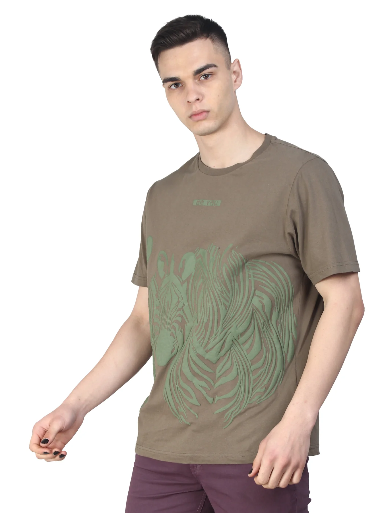 Olive Green T-Shirt | Premium Unisex Tshirts - Image 2