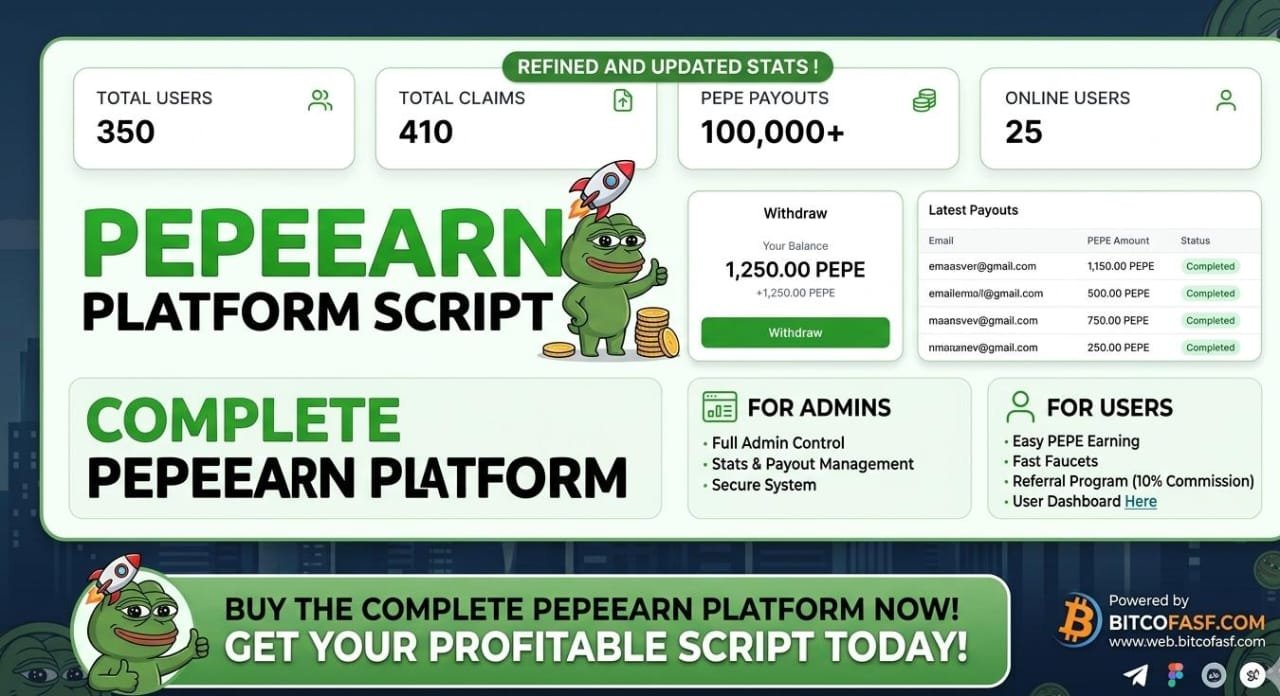 Ads Click Faucet Script