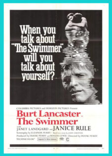 Poster for The Swimmer with image of Burt Lancaster