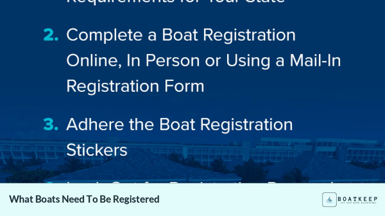 What Boats Need To Be Registered