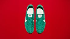 Nike Swoosh on a pair of sneakers