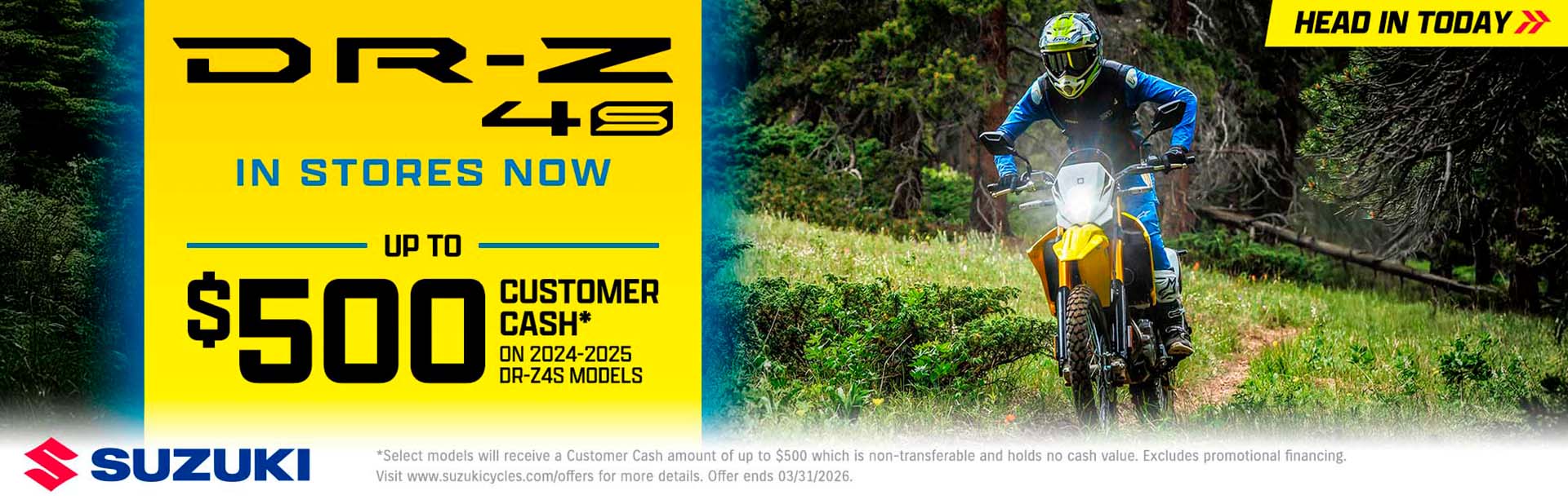 DRZ-4S IN STORES NOW