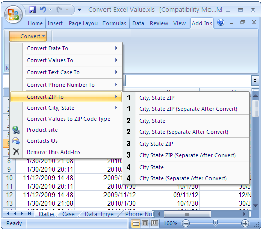 Excel-Tool Convert Excel Value 2014.7.7 Screenshot