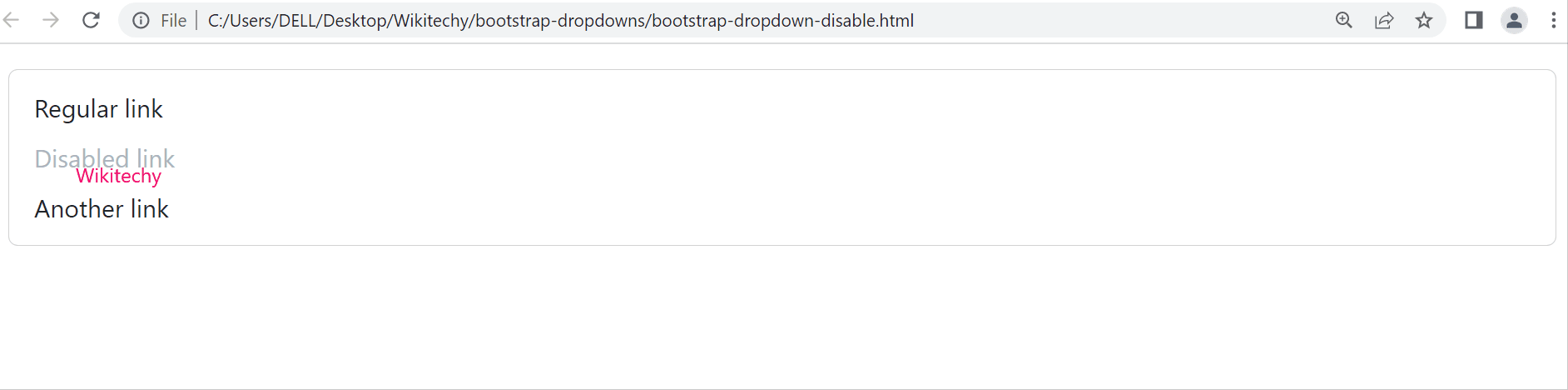 bootstrap-dropdown-disable