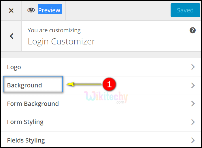  Login Customizer Background