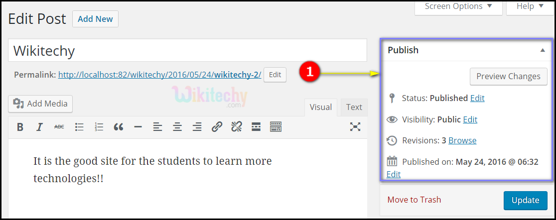  Wordpress Posts Status