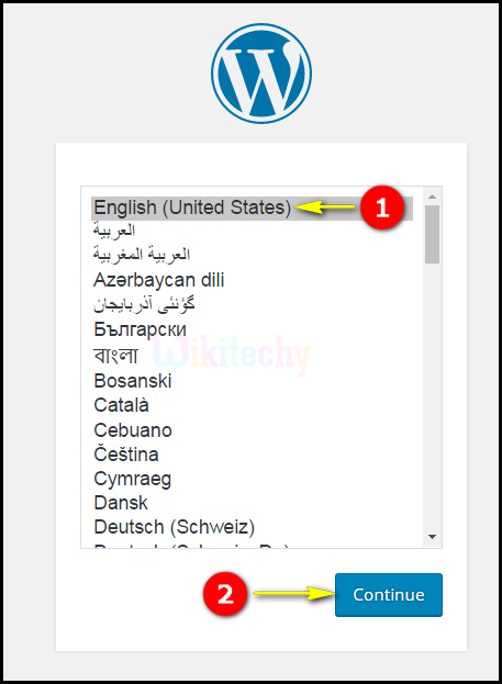  WordPress installation step five